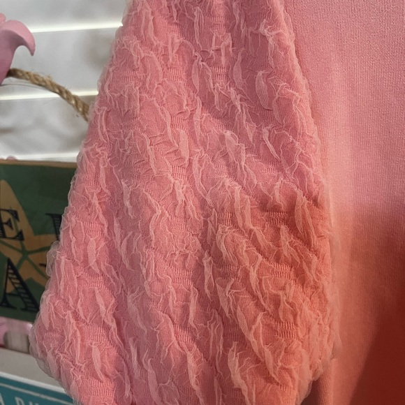 Zara Blush Pink Puff Sleeve Blouse - Picture 2 of 3